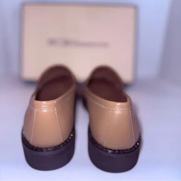 BCBGeneration Luxe Tan Penny Loafers – NWT Comfort   Style Size 9M