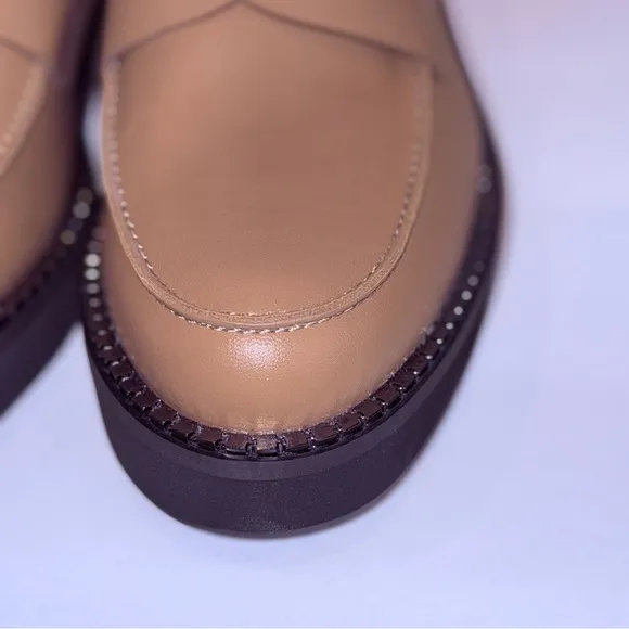 BCBGeneration Luxe Tan Penny Loafers – NWT Comfort   Style Size 9M
