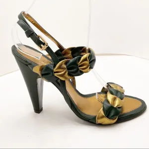 🆕{BCBGMAXAZRIA} Braided Leather Sandals