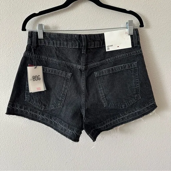 BDG urban outfitters asymmetrical a-line cutoff denim shorts