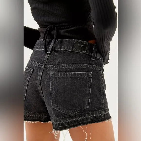 BDG urban outfitters asymmetrical a-line cutoff denim shorts