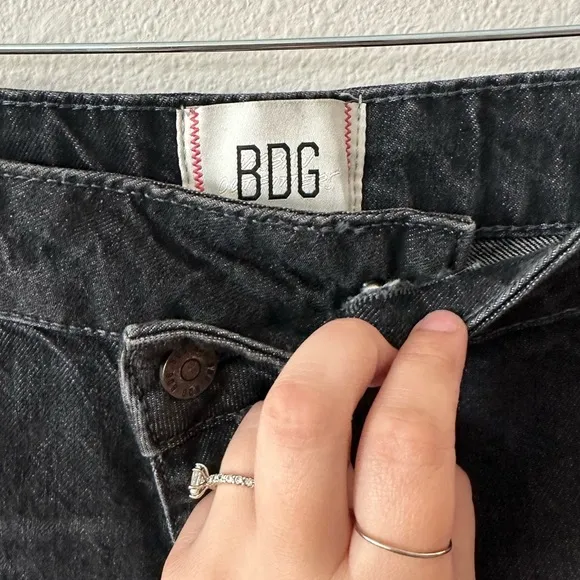 BDG urban outfitters asymmetrical a-line cutoff denim shorts