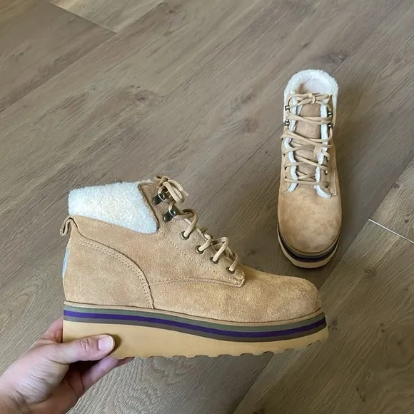 Bearpaw Retro Quinn Boots In Iced Coffee Size 10