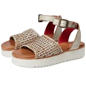 BED STU Brisa Platform Sandals Size 7 Nectar Lux Leather Ankle Strap EUC