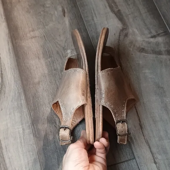 Bed Stu Brown Sandals with Ankle Strap