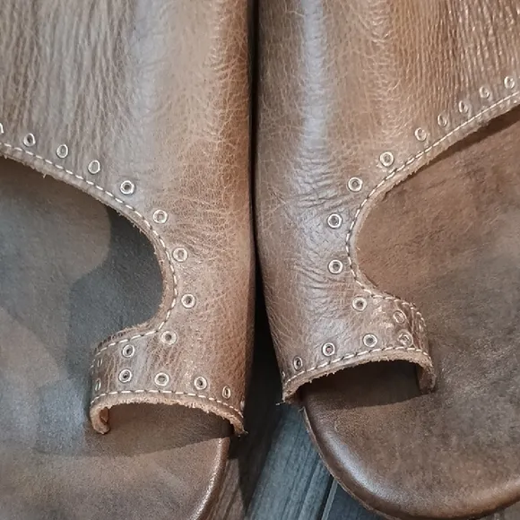 Bed Stu Brown Sandals with Ankle Strap