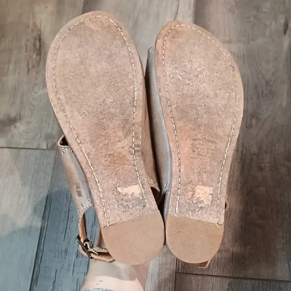 Bed Stu Brown Sandals with Ankle Strap