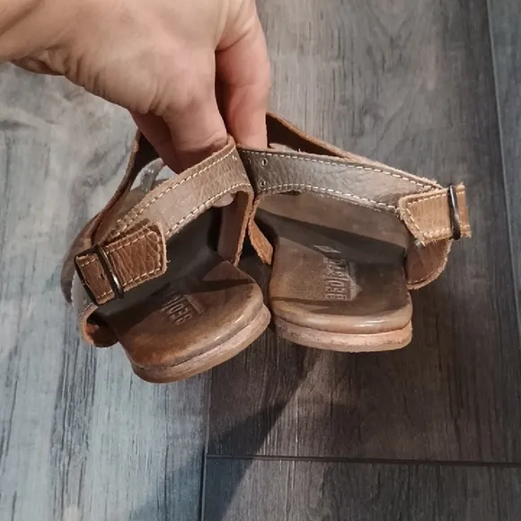 Bed Stu Brown Sandals with Ankle Strap