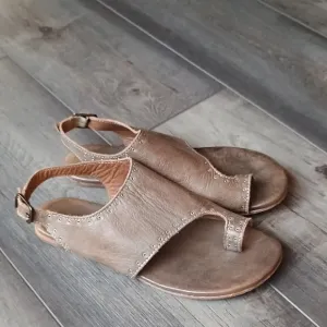 Bed Stu Brown Sandals with Ankle Strap