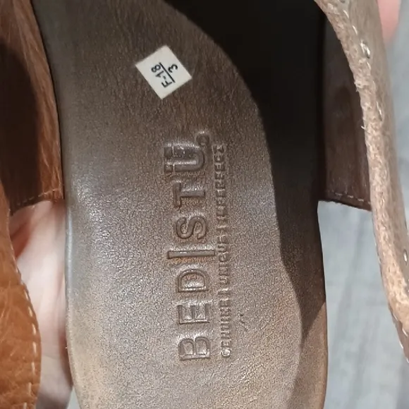Bed Stu Brown Sandals with Ankle Strap