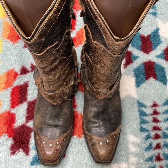 Bed Stu Rubic studded cowboy boots