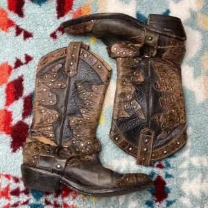 Bed Stu Rubic studded cowboy boots