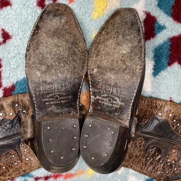 Bed Stu Rubic studded cowboy boots