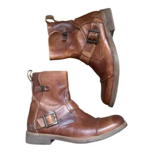 Bed/Stu Jerry Bench Made Brown Du LeonLeather Boots Mens size 9.5
