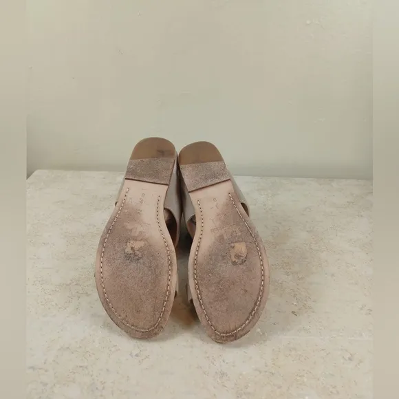 BELLE by Sigerson Morrison ‘Bristol’ Cuffed Flat Sandal. Size 9 B