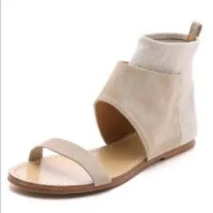 BELLE by Sigerson Morrison ‘Bristol’ Cuffed Flat Sandal. Size 9 B