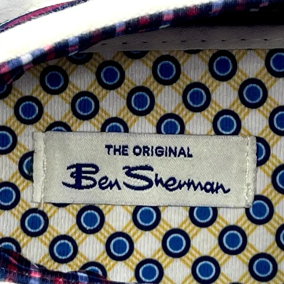 BEN SHERMAN,PERCY LACELESS WHITE TEXTILE LOAFERS,BLUE JEANS COLOR,SIZE 11.5 MENS