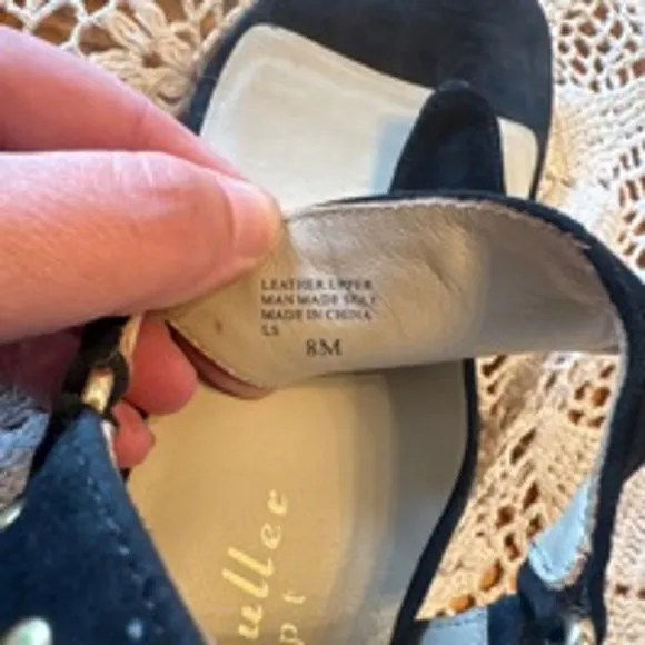Bettye Muller Concept Black Sandals Size 8