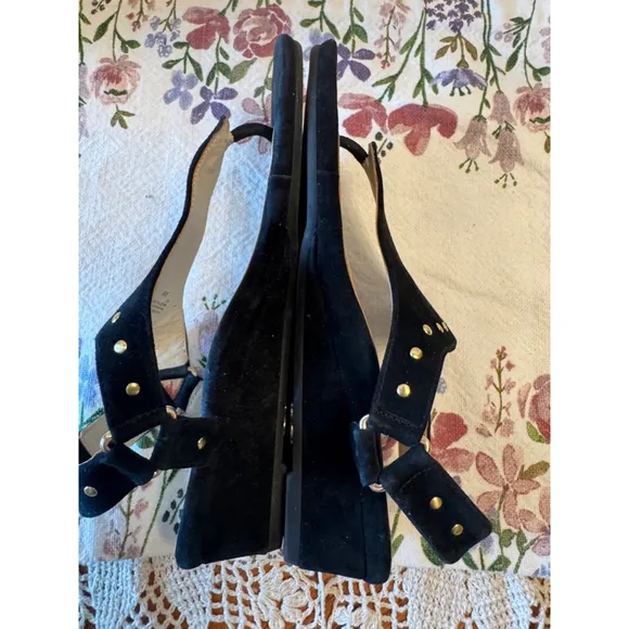 Bettye Muller Concept Black Sandals Size 8