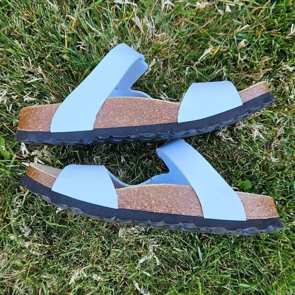 Betula Original Birkenstock Birko Flor Blue Sandals
