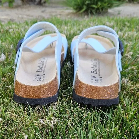 Betula Original Birkenstock Birko Flor Blue Sandals