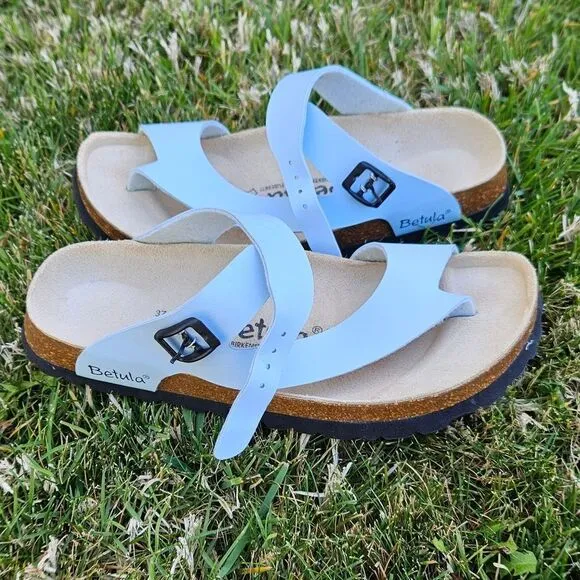 Betula Original Birkenstock Birko Flor Blue Sandals