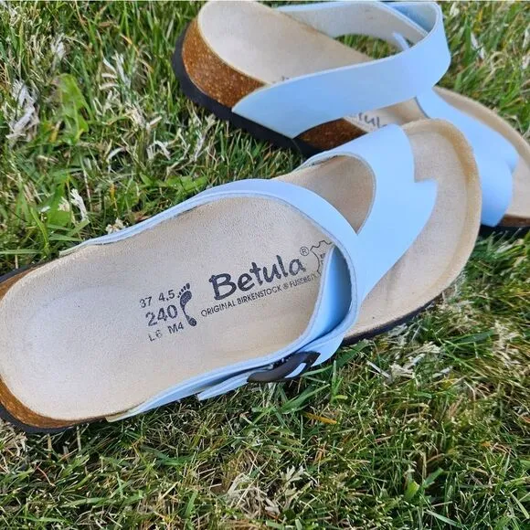 Betula Original Birkenstock Birko Flor Blue Sandals