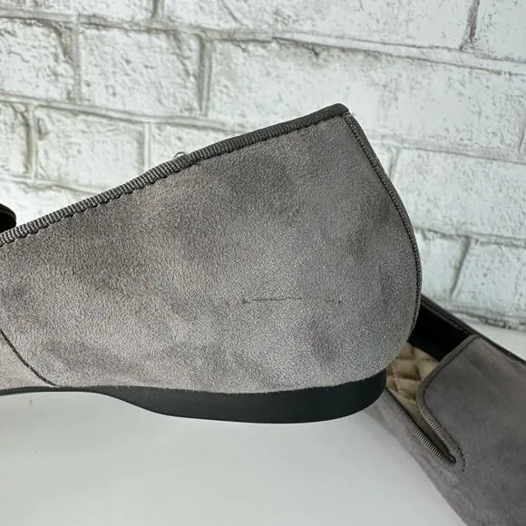 Birdies The Starling Loafers Leather Suede Slip On Neutral Minimal Gray Grey 6