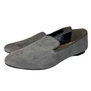 Birdies The Starling Loafers Leather Suede Slip On Neutral Minimal Gray Grey 6
