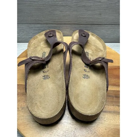 Birkenstock 743831 Unisex Gizeh BS Habana Leather Sandals Men’s 11