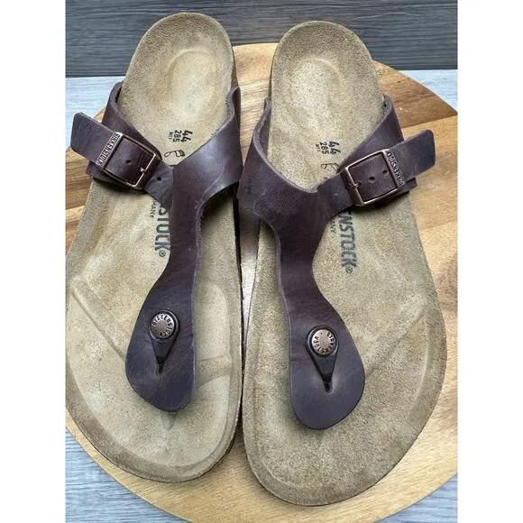 Birkenstock 743831 Unisex Gizeh BS Habana Leather Sandals Men’s 11