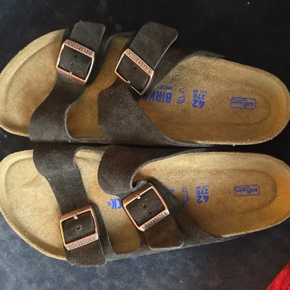 Birkenstock Arizona Brown Suede Sandals, Size EU42,EU 43,EU44,EU45,Retail$150.00