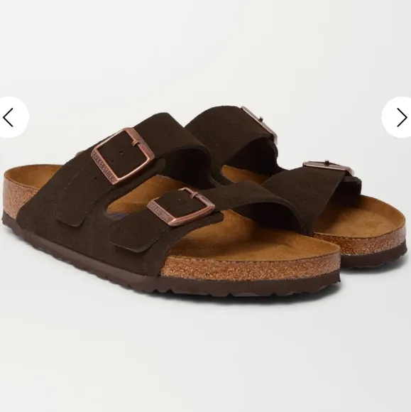 Birkenstock Arizona Brown Suede Sandals, Size EU42,EU 43,EU44,EU45,Retail$150.00
