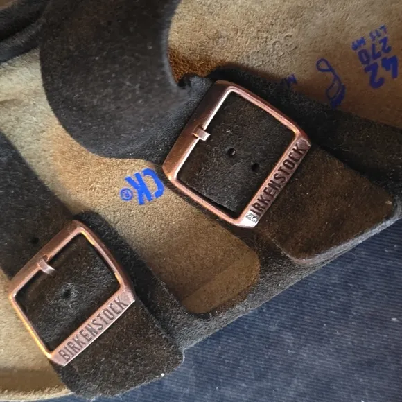 Birkenstock Arizona Brown Suede Sandals, Size EU42,EU 43,EU44,EU45,Retail$150.00