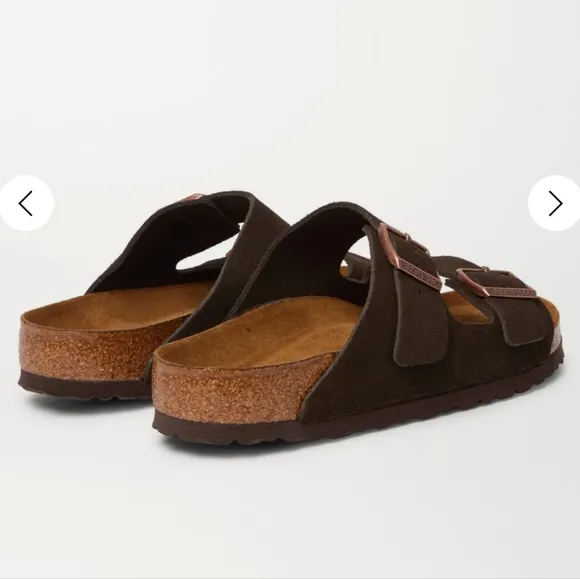 Birkenstock Arizona Brown Suede Sandals, Size EU42,EU 43,EU44,EU45,Retail$150.00