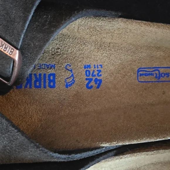 Birkenstock Arizona Brown Suede Sandals, Size EU42,EU 43,EU44,EU45,Retail$150.00