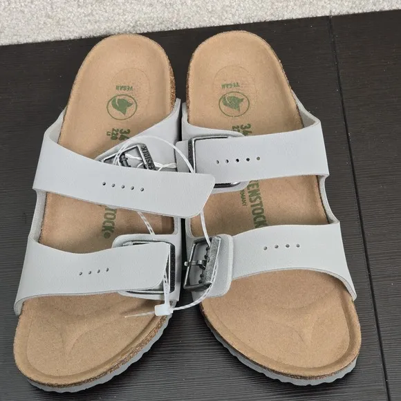 Birkenstock Arizona Kids Vegan Gray Sandal Size 34 US 3-3.5 New 220