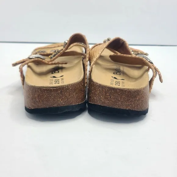 Birkenstock Betula Snakeskin Strap Sandals US 8 EU 39 Medium Narrow Embellished