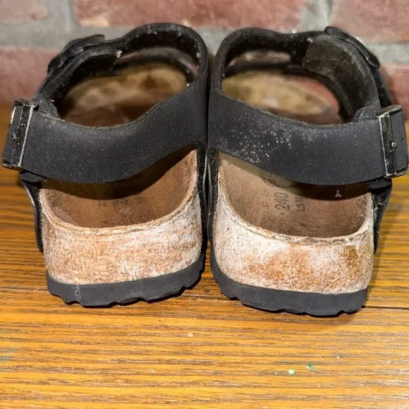 Birkenstock Betula Womens Double Buckle Strap Suede Slingback Sandals Sz 37