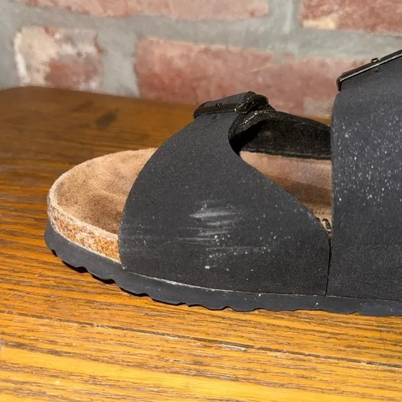 Birkenstock Betula Womens Double Buckle Strap Suede Slingback Sandals Sz 37