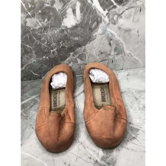 Birkenstock Coral Suede Leather Stretch Ballet Flats Shoes Women Sz 39EU/8.5M US