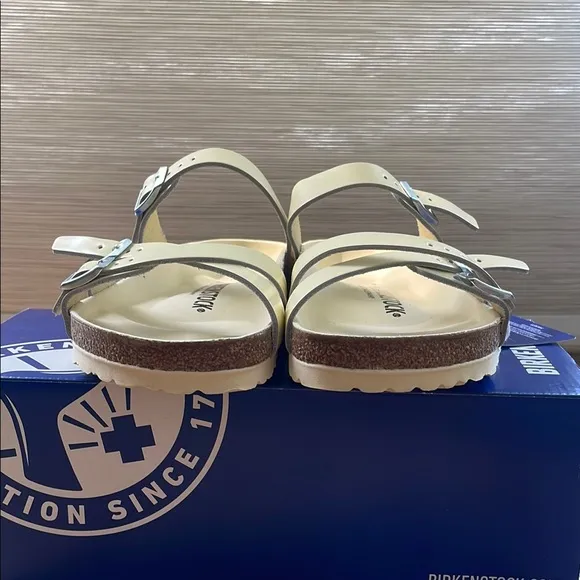 Birkenstock Franca Sandals - High Shine Butter Size 37