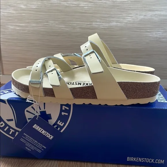Birkenstock Franca Sandals - High Shine Butter Size 37