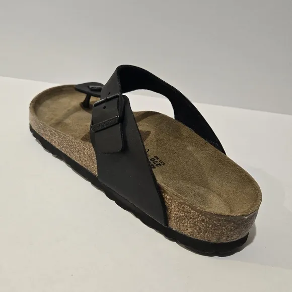 Birkenstock Gizeh Men's Black Buckle Sandals 9