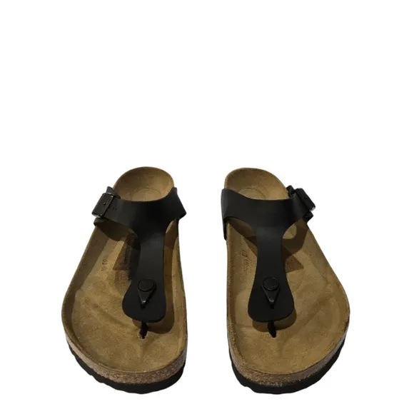 Birkenstock Gizeh Men's Black Buckle Sandals 9