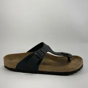 Birkenstock Gizeh Sandals Womens Size 41 Size 10-10.5 Black Birko-Flor T Strap