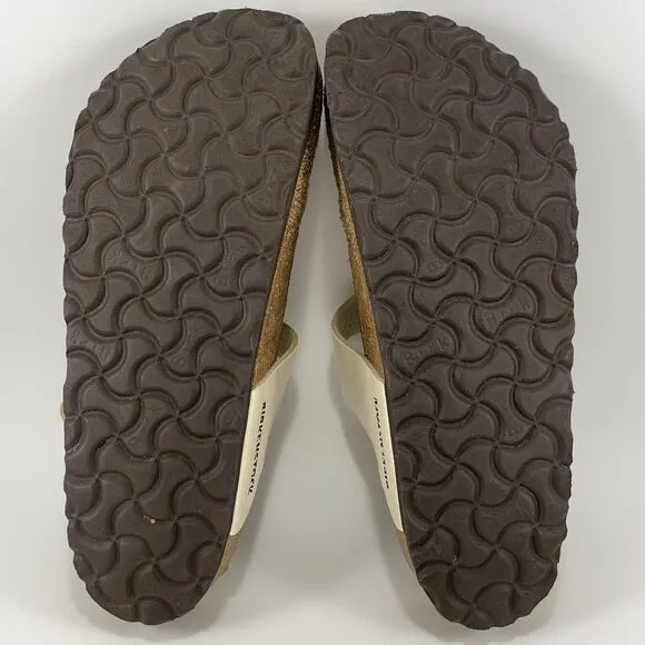 Birkenstock Gizeh Thong Sandals Womens Size 38 Womens Size 7-7.5 Beige Pearl