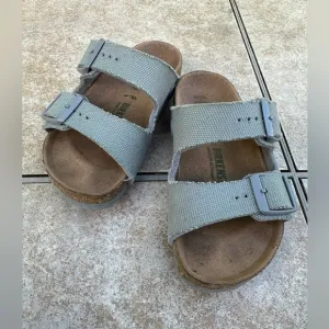 Birkenstock Kids EUR 27(US9-9,5) Gray Arizona Vegan Textile Sandals Boy Girl