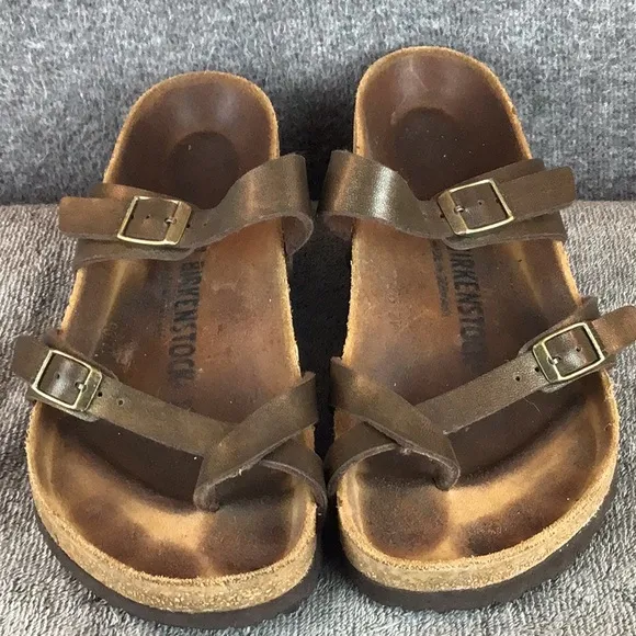 Birkenstock Mayari Bronze Toe Loop Sandals Sz 39|8.5