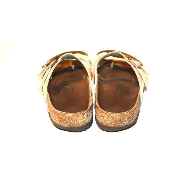 Birkenstock Mayari Pearl White Birko-Flor Sandals Women's Size 9.5 us/40 eu
